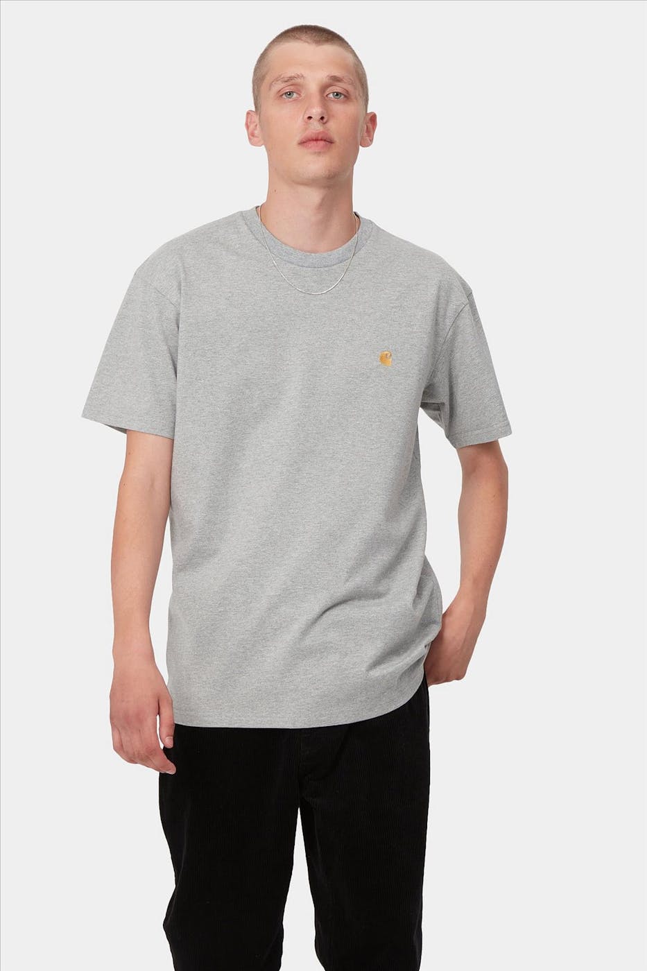 Carhartt WIP - Grijze Chase T-shirt