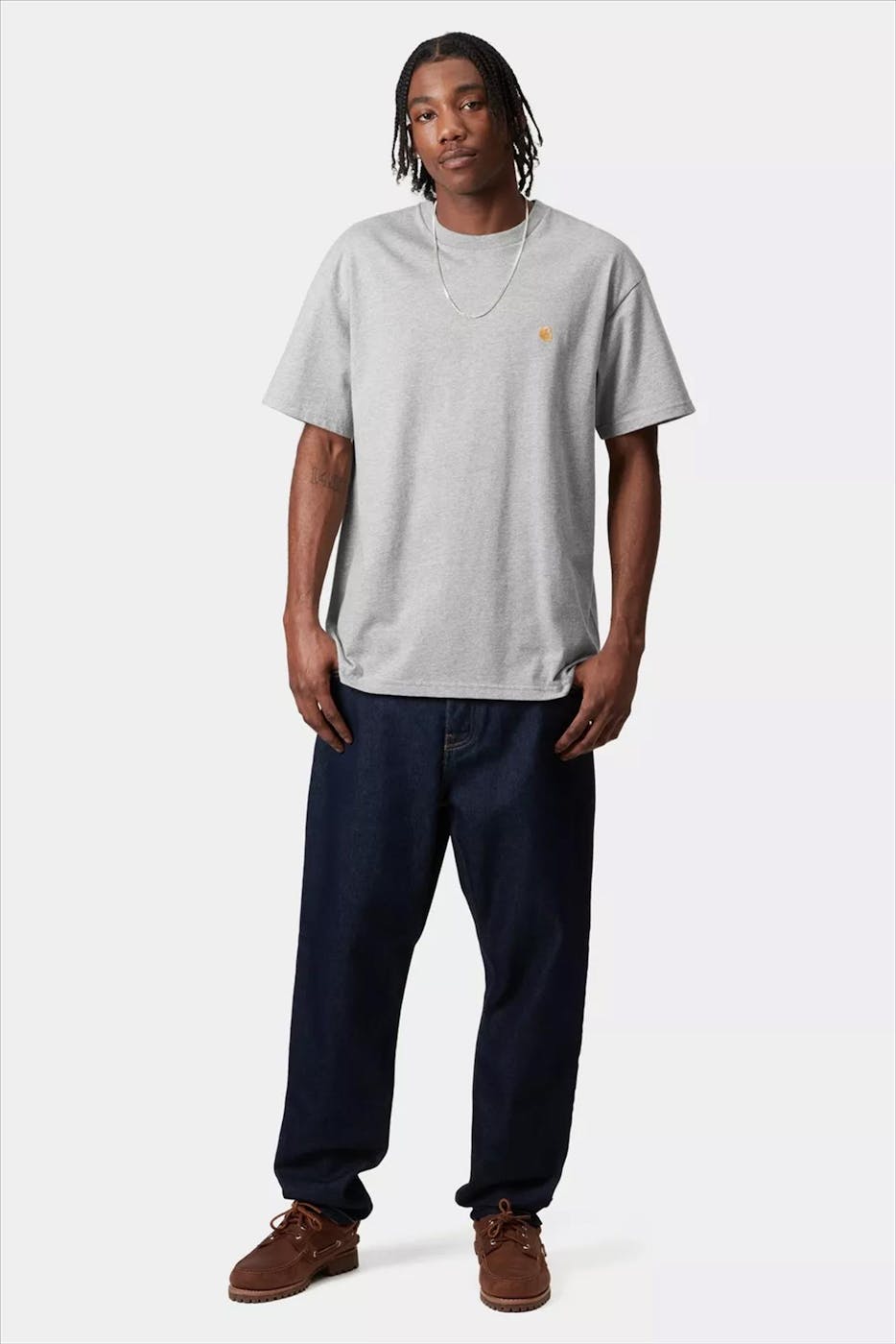 Carhartt WIP - Grijze Chase T-shirt