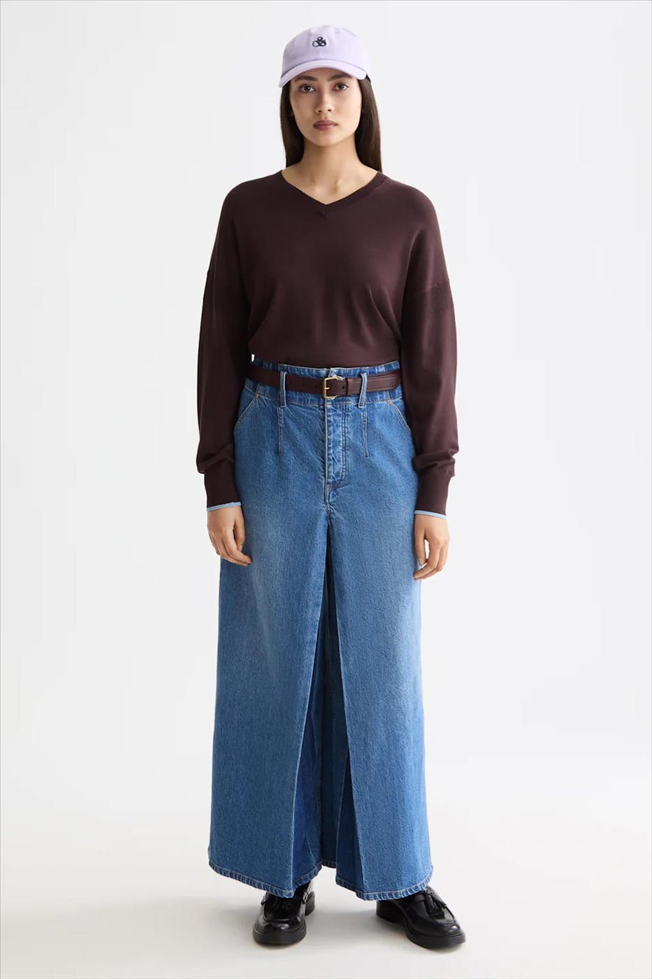 Scotch & Soda - Donkerbordeau V-hals trui