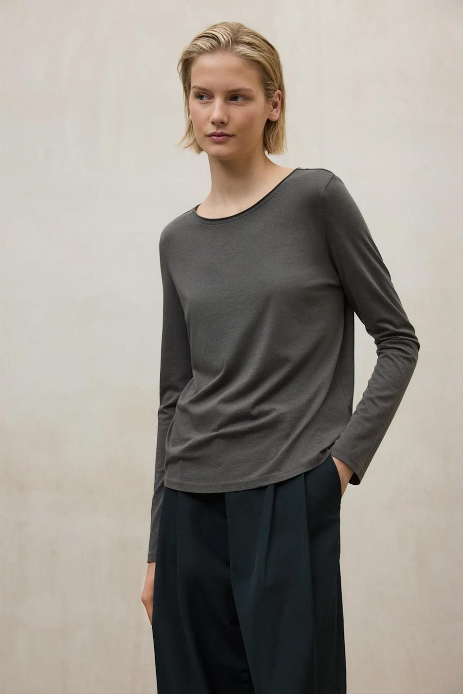 ECOALF - Donkergrijze Cale T-shirt