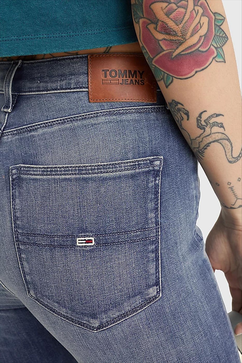 Tommy Jeans - Blauwe Sylvia Super Skinny jeans