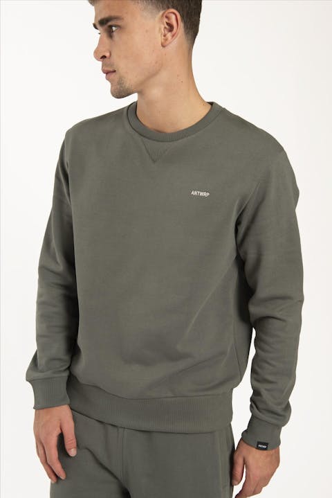 Antwrp - Grijsgroene Basic sweater