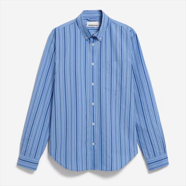 Armed Angels - Blauw Gavraa Stripes hemd