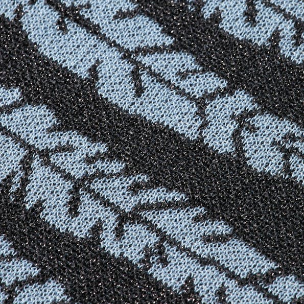Scotch & Soda - Glittergrijze polotrui met babyblauwe tinten