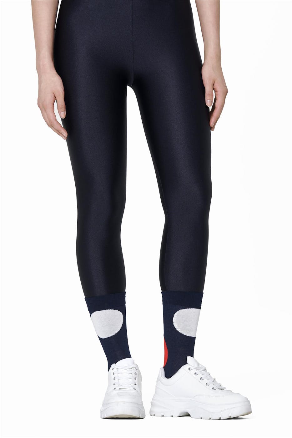 Happy Socks - Donkerblauwe Jumbo Dot sokken, maat: 36-40