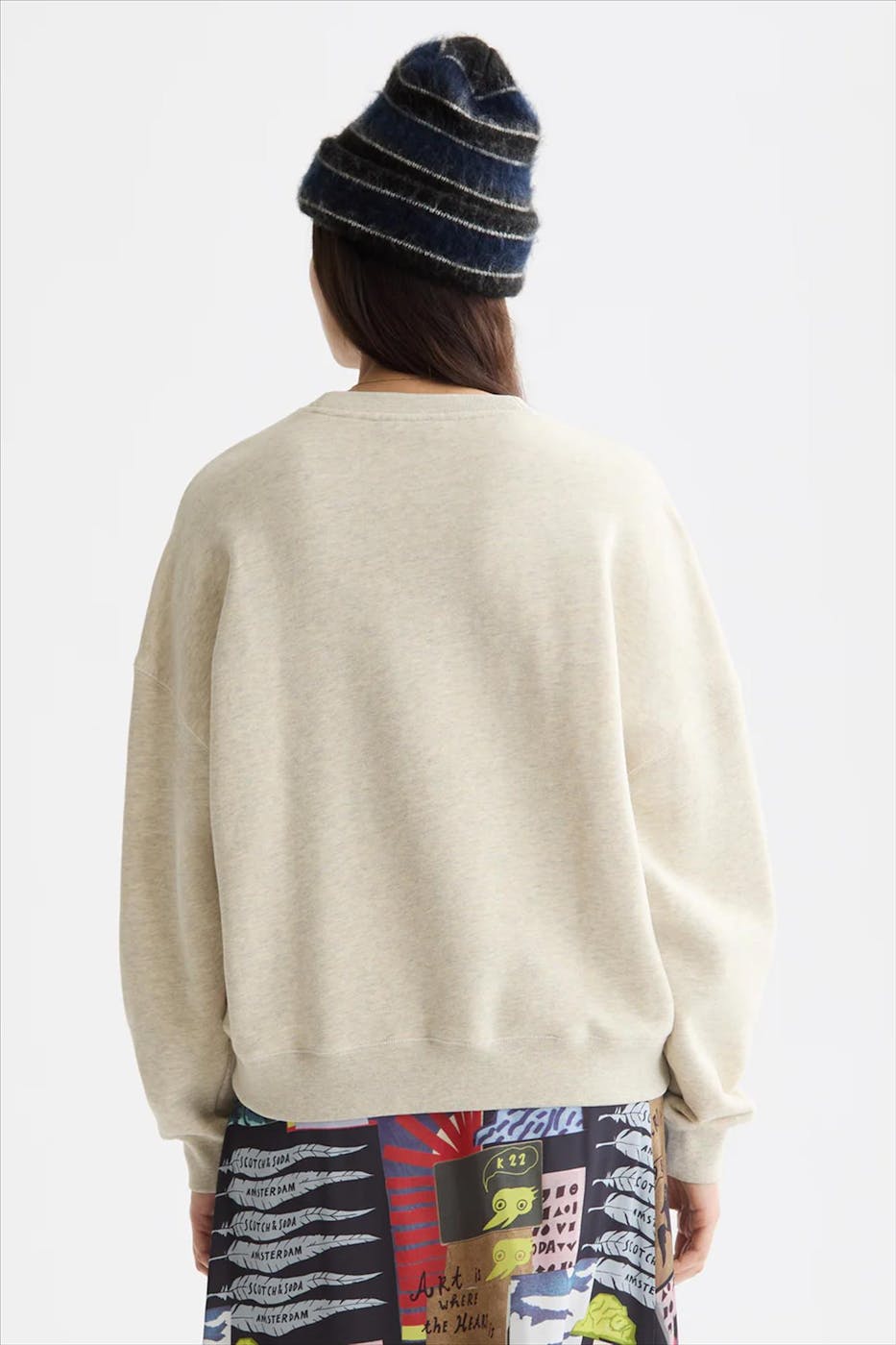 Scotch & Soda - Beige Melange Oversized sweater