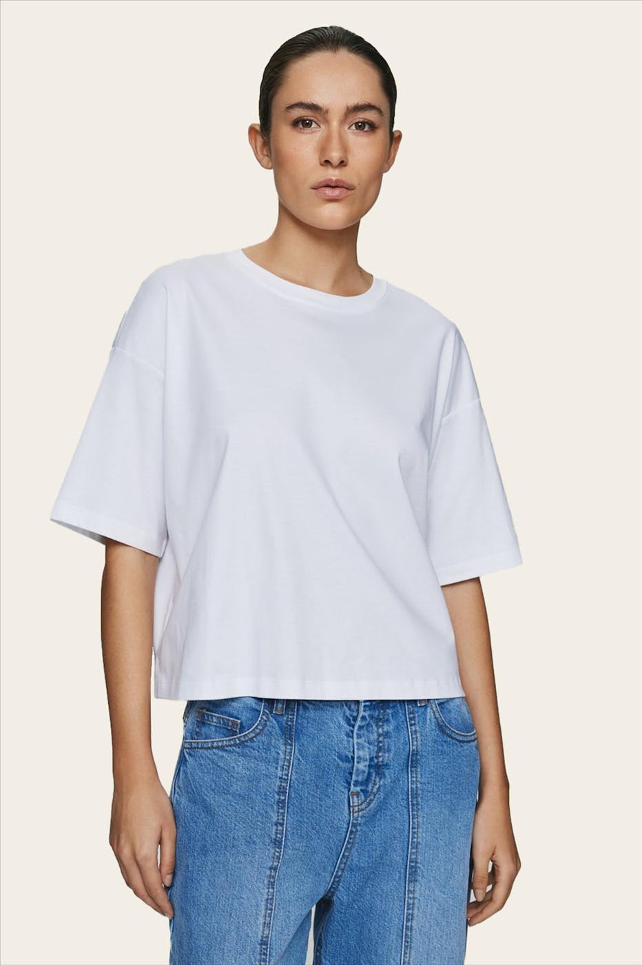 MSCH COPENHAGEN - Witte Moa Melea T-shirt