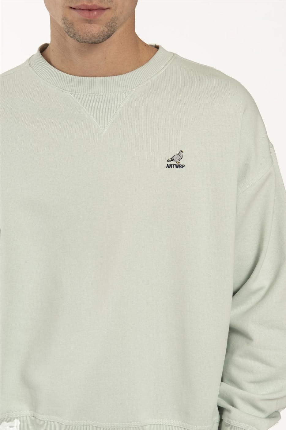 Antwrp - Lichtgroene Pigeon sweater