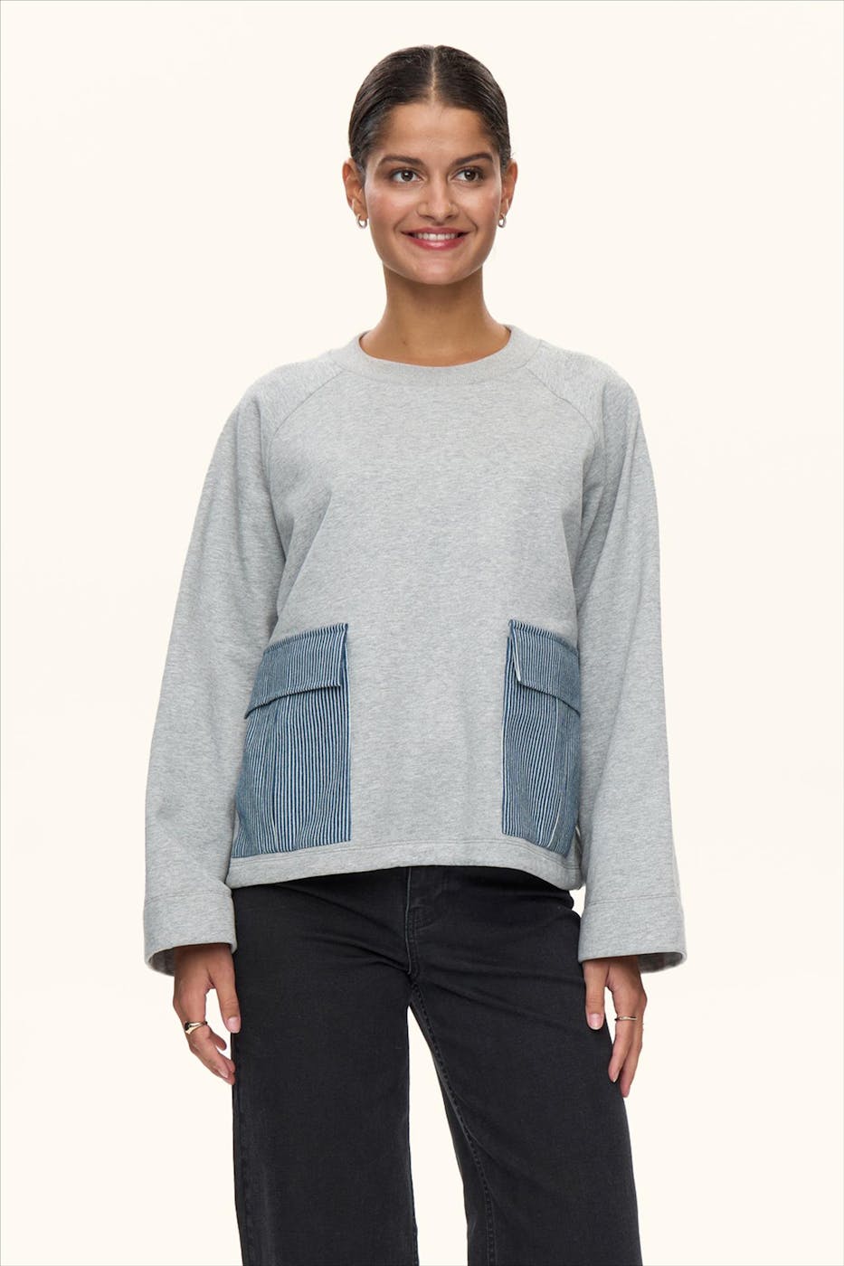 Nümph - Grijze Zhelly sweater