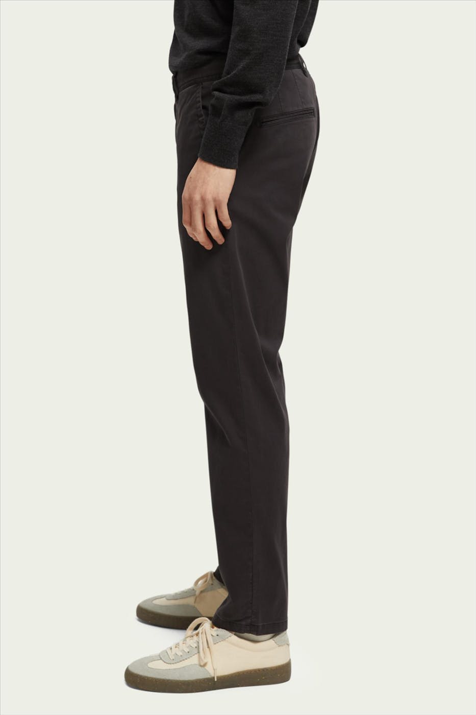 Scotch & Soda - Donkergrijze Stuart slim chino