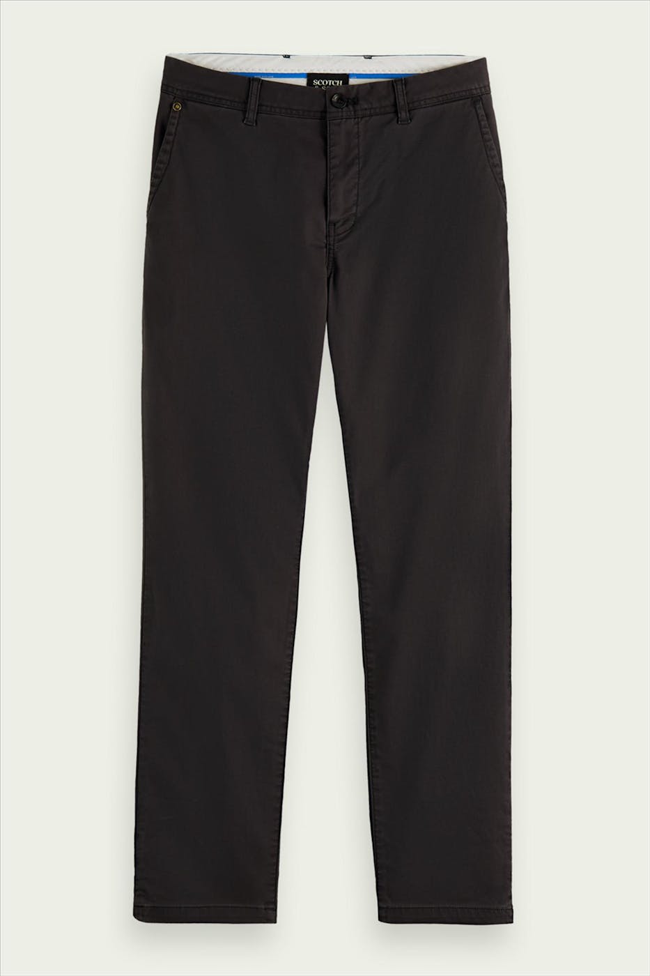 Scotch & Soda - Donkergrijze Stuart slim chino