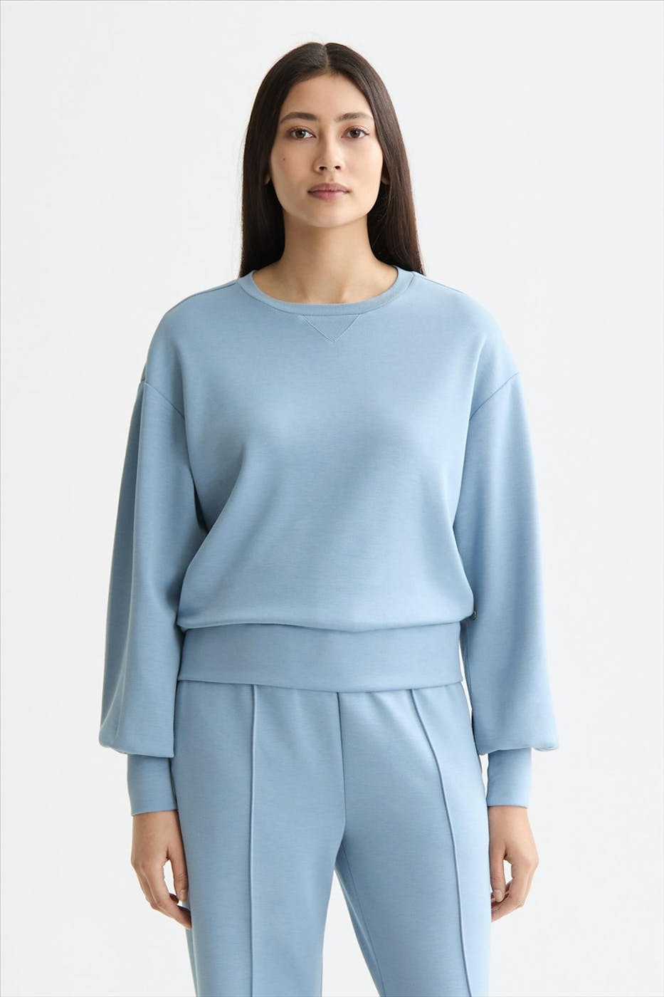 Scotch & Soda - Lichtblauwe Modal sweater