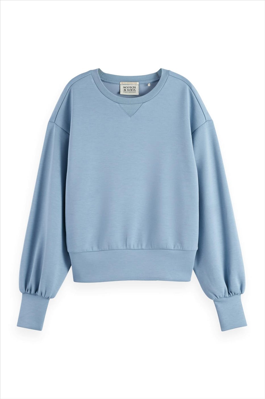 Scotch & Soda - Lichtblauwe Modal sweater