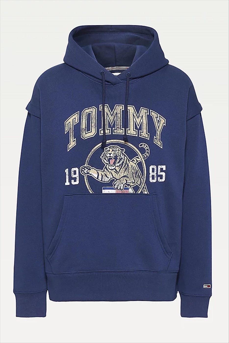 Tommy Jeans - Donkerblauwe TJW Relaxed College Tiger 1 hoodie