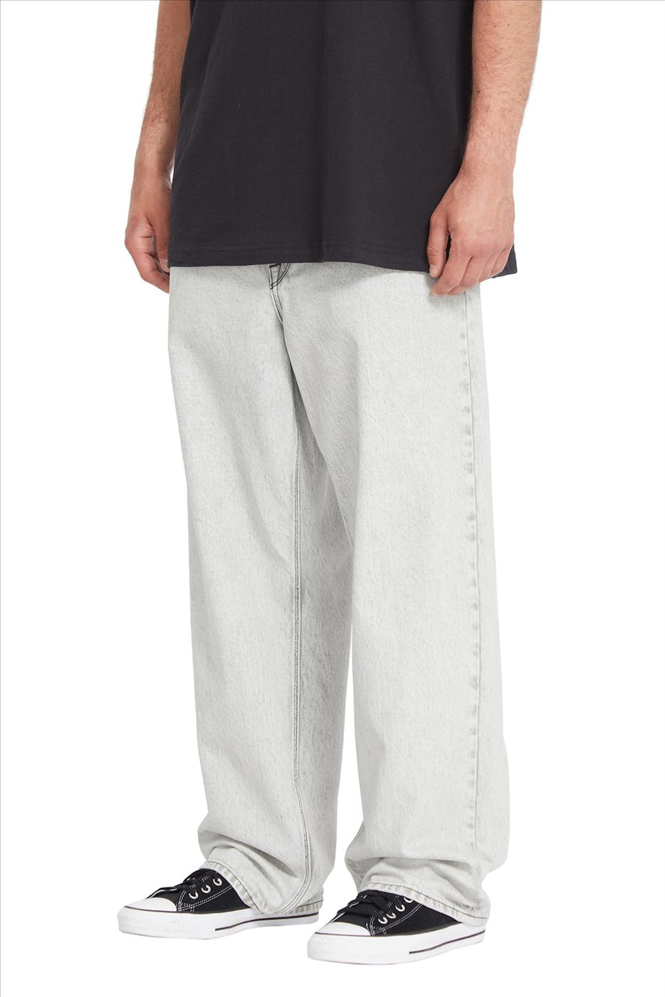 Volcom - Lichtgrijze Billow Baggy jeans