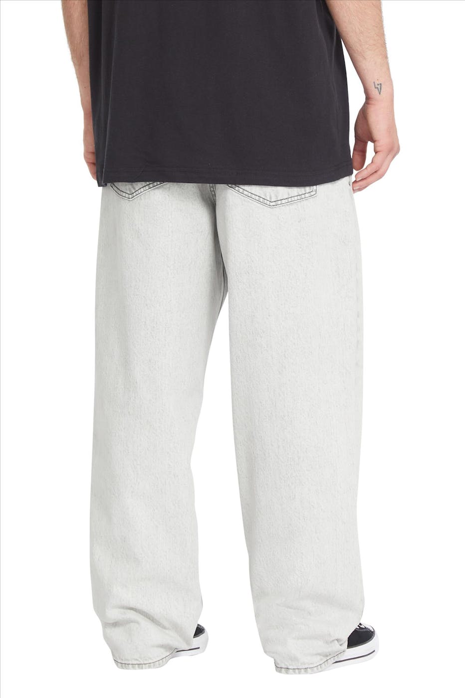 Volcom - Lichtgrijze Billow Baggy jeans