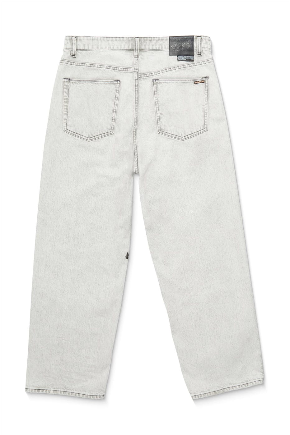 Volcom - Lichtgrijze Billow Baggy jeans