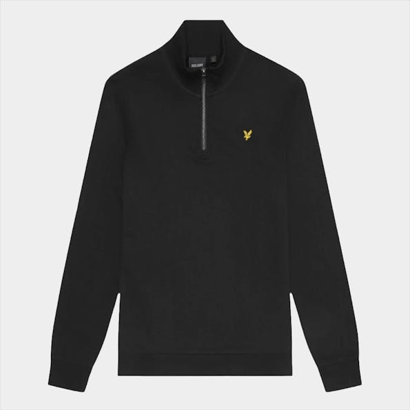 Lyle & Scott - Zwarte Quarter Zip sweater
