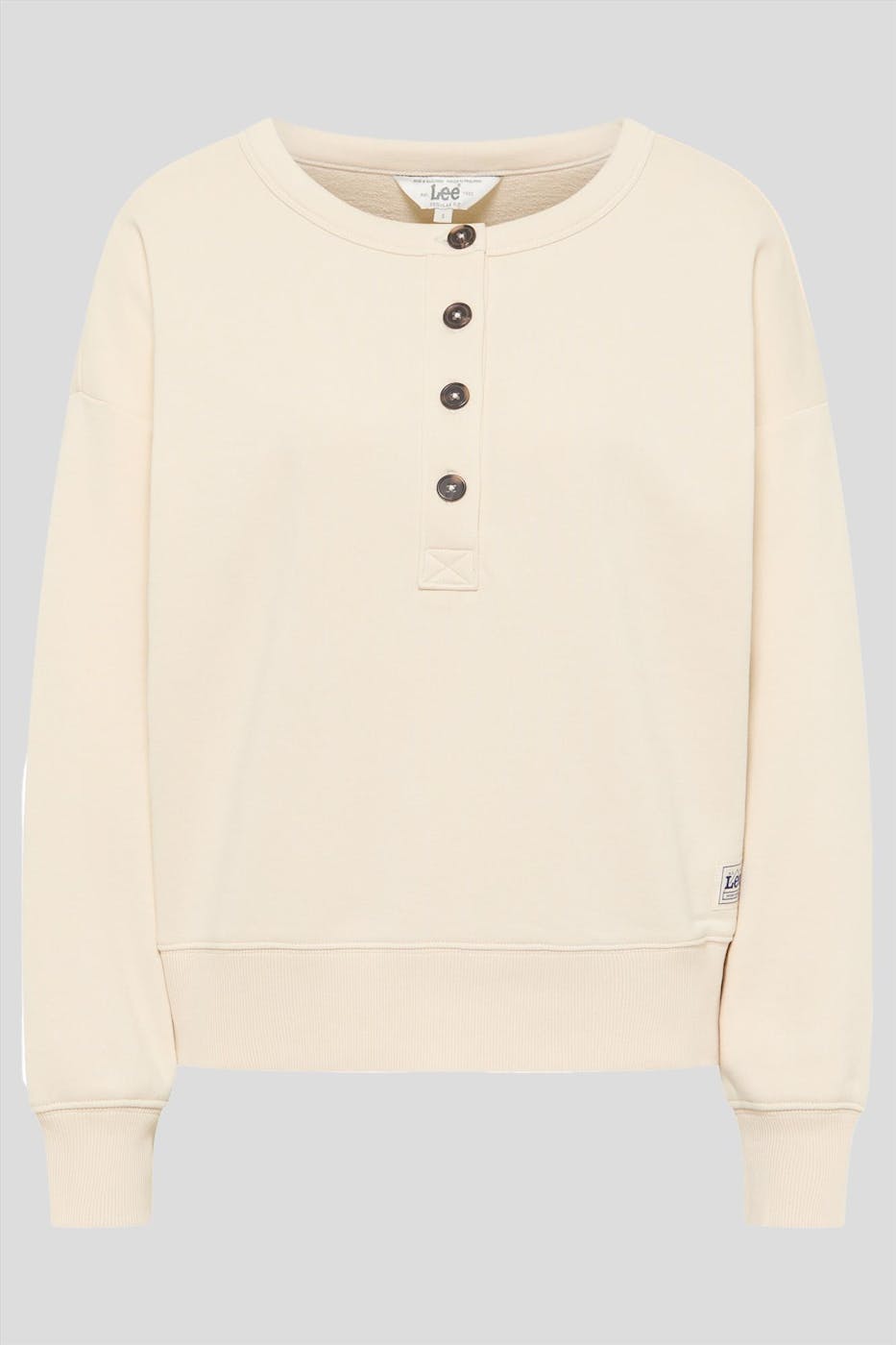 Lee - Beige Henley sweater