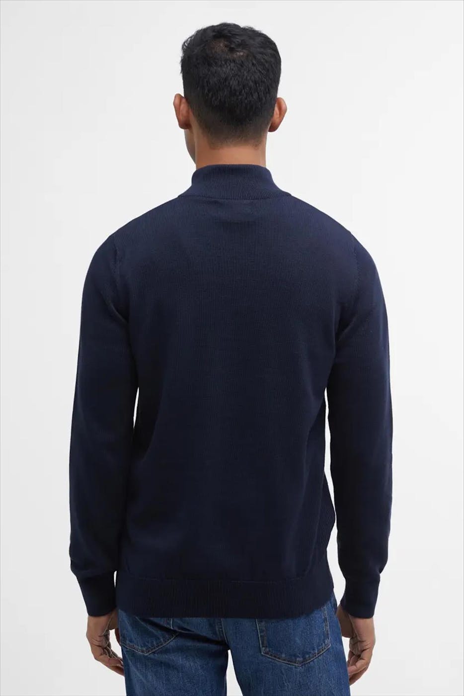 Barbour - Donkerblauwe Half Zip trui