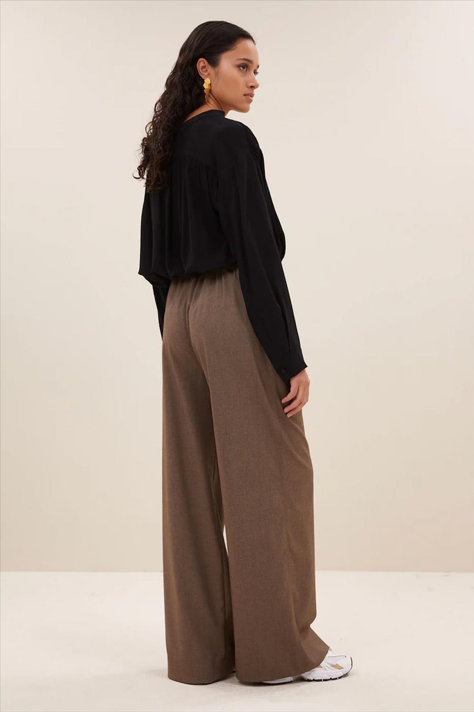 BY BAR - Beige Benji Melange broek