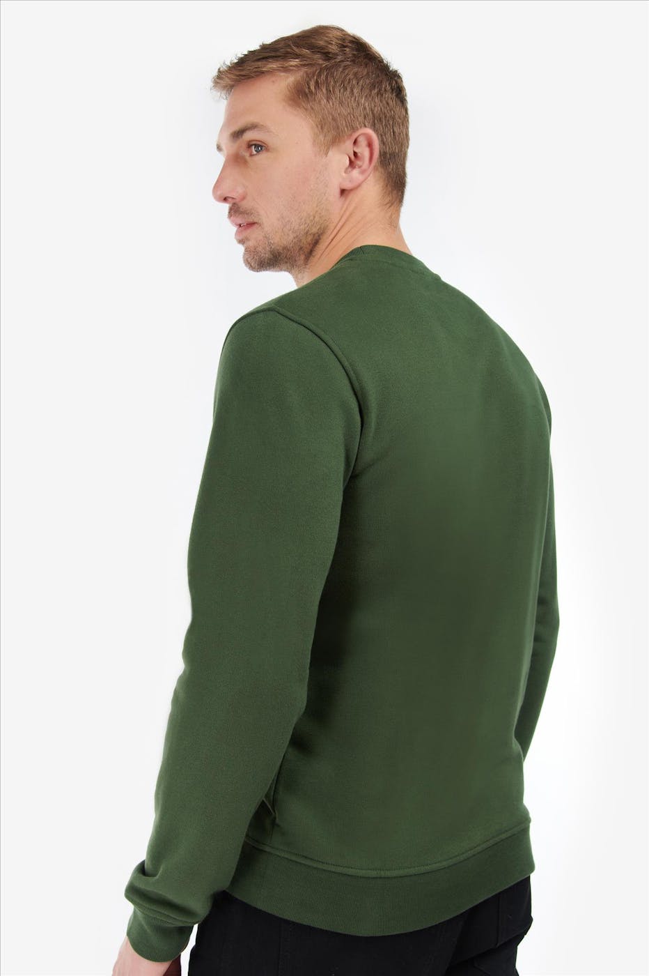 Barbour - Groene Carbon Crew sweater