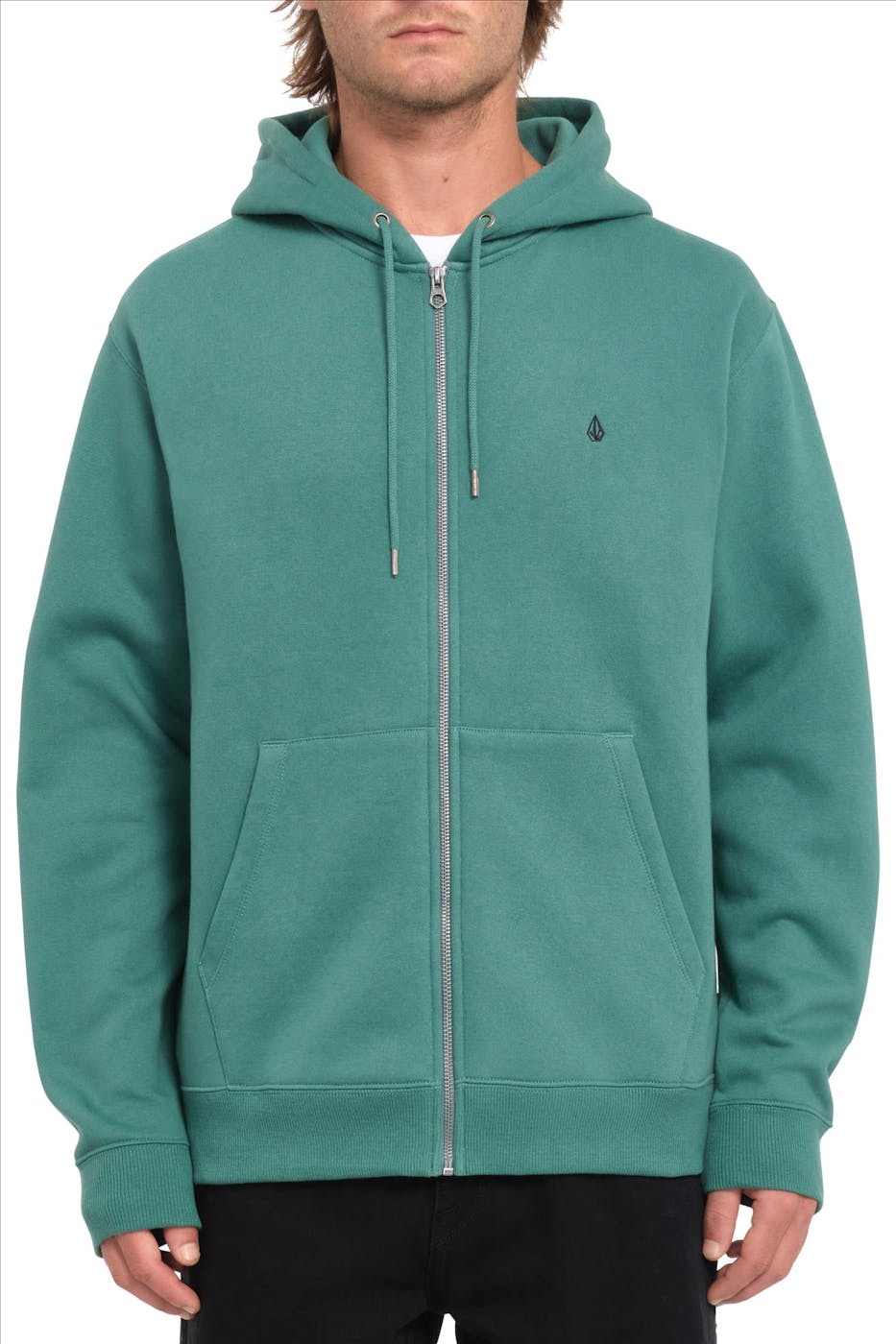 Volcom - Groene Single Stone Zip hoodie