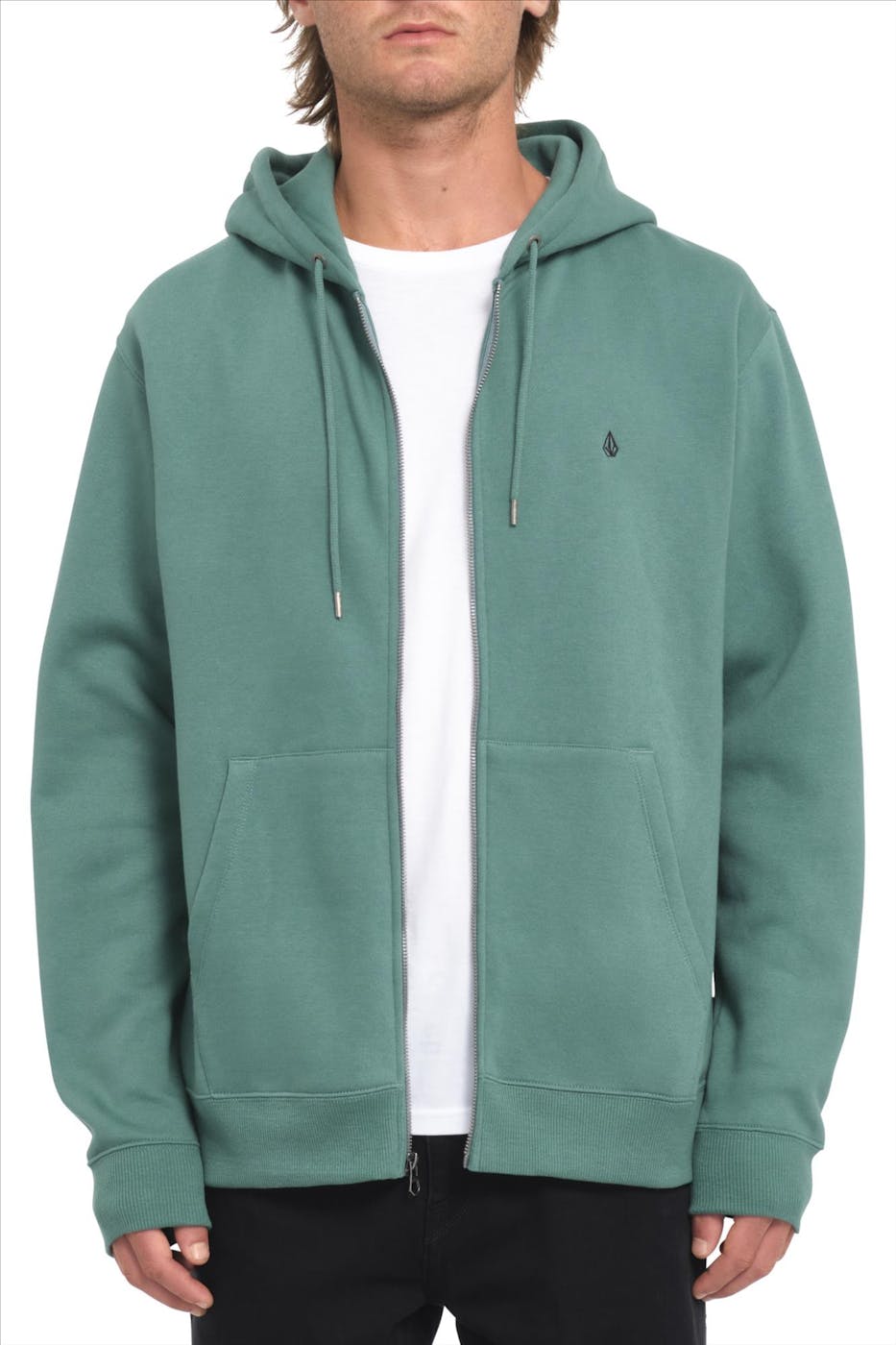 Volcom - Groene Single Stone Zip hoodie