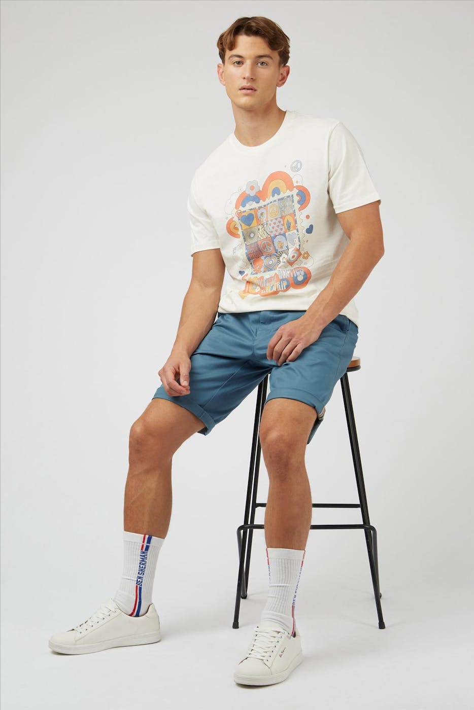 Ben Sherman - Blauwe Signature chino short
