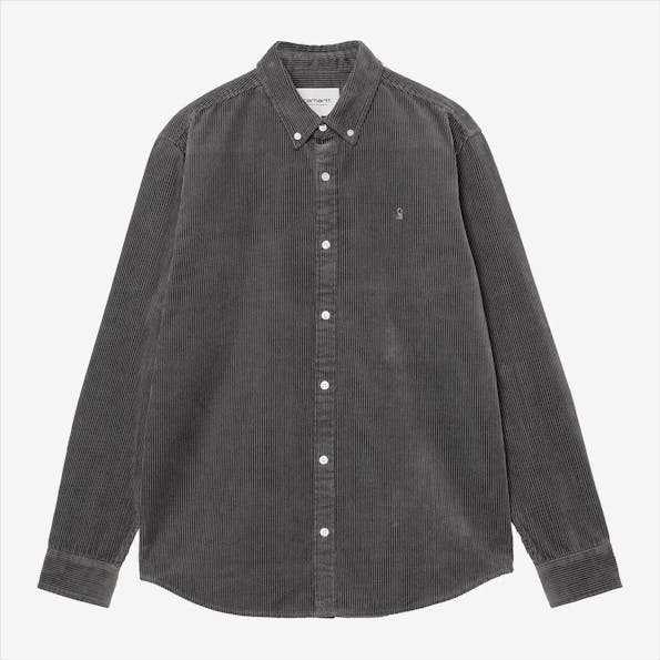 Carhartt WIP - Donkergrijs Madison Cord hemd
