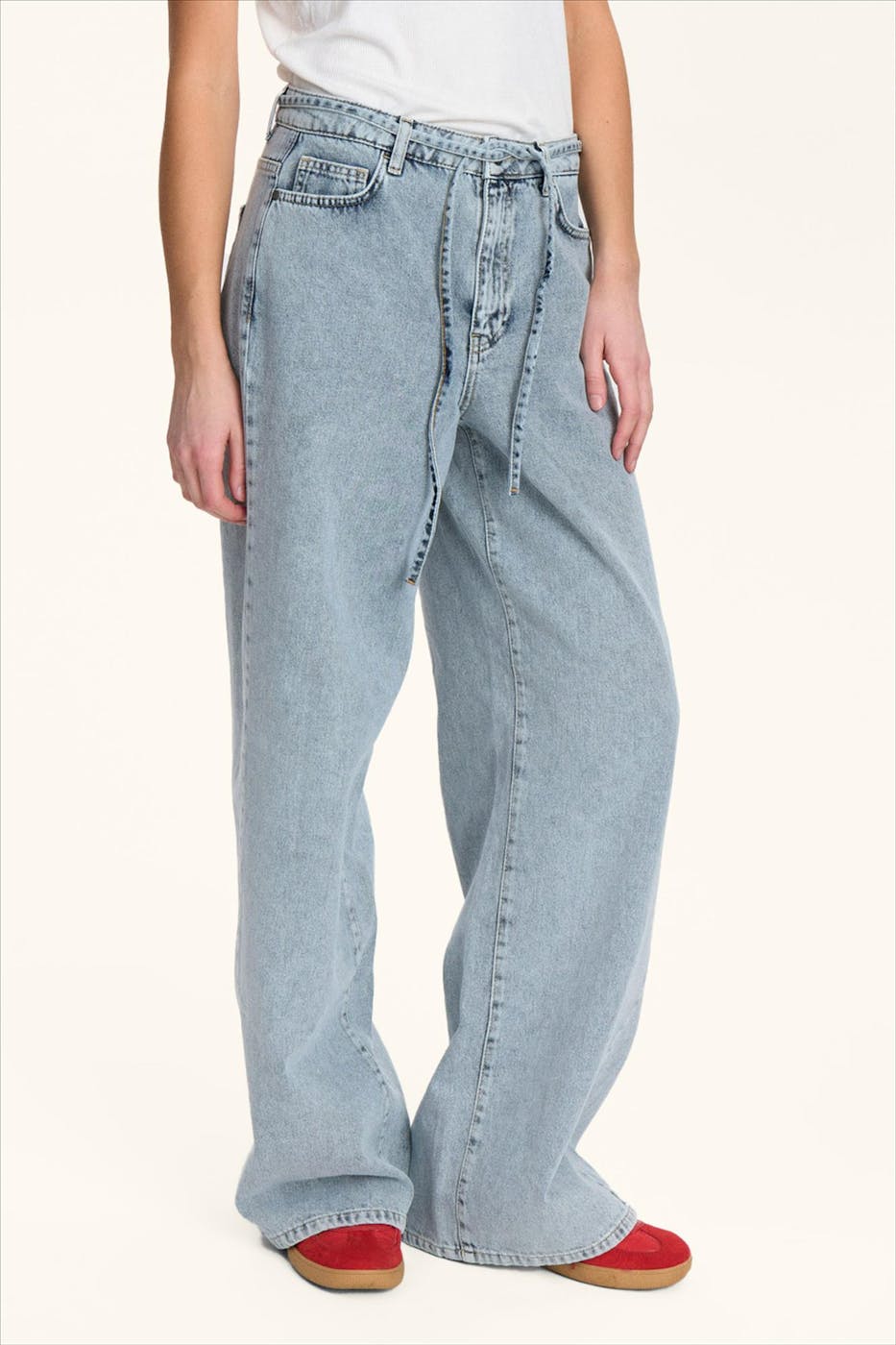 Nümph - Lichtblauwe Brooklyn wide jeans