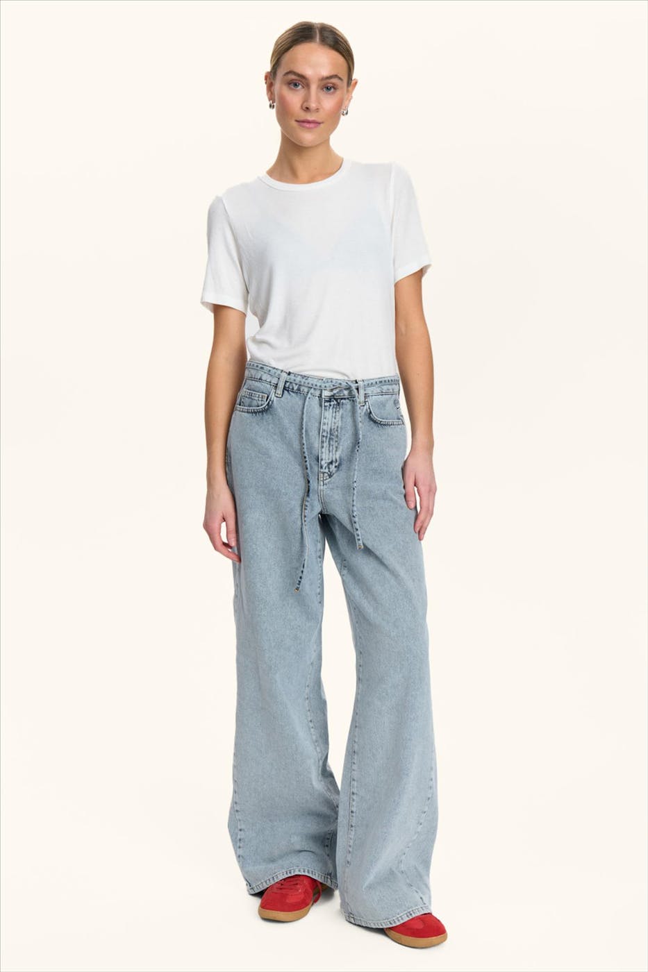 Nümph - Lichtblauwe Brooklyn wide jeans