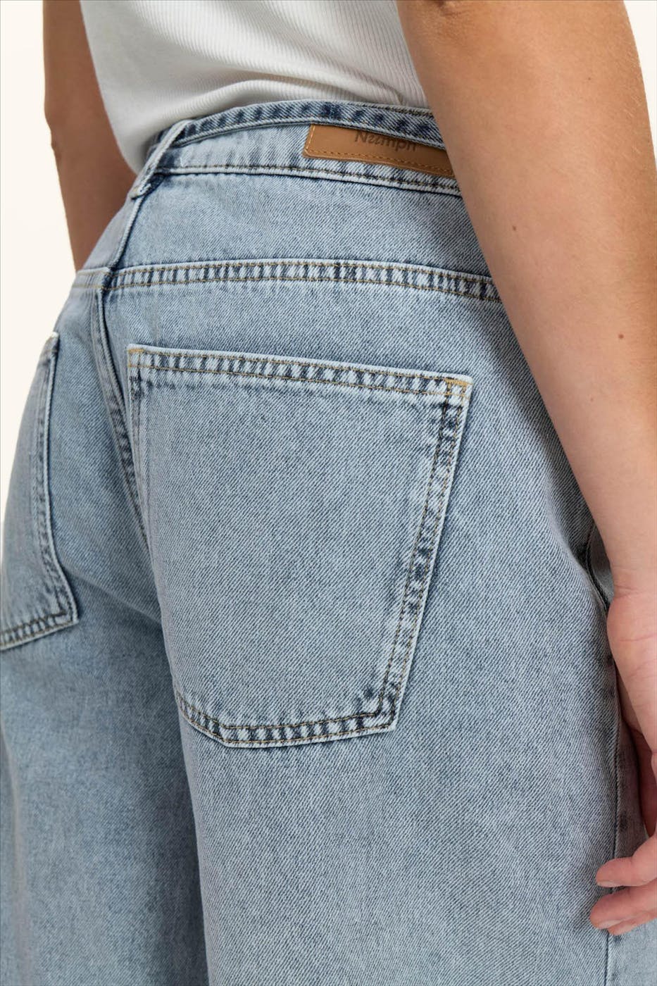 Nümph - Lichtblauwe Brooklyn wide jeans