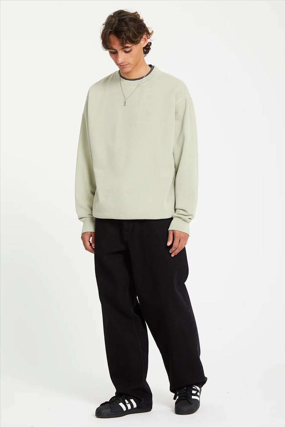 Volcom - Lichtgroene Single Stone sweater