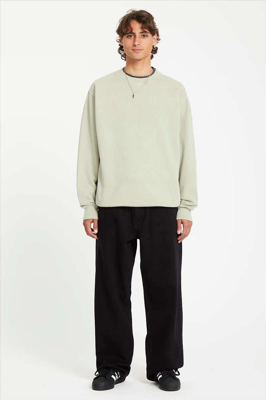 Volcom - Lichtgroene Single Stone sweater
