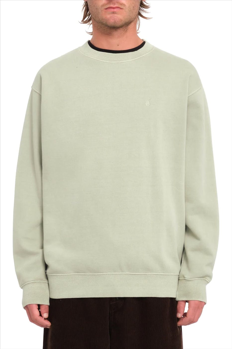 Volcom - Lichtgroene Single Stone sweater
