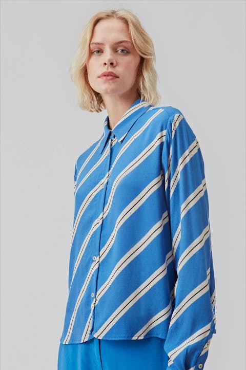 Modström - Blauwe Cenni Print blouse