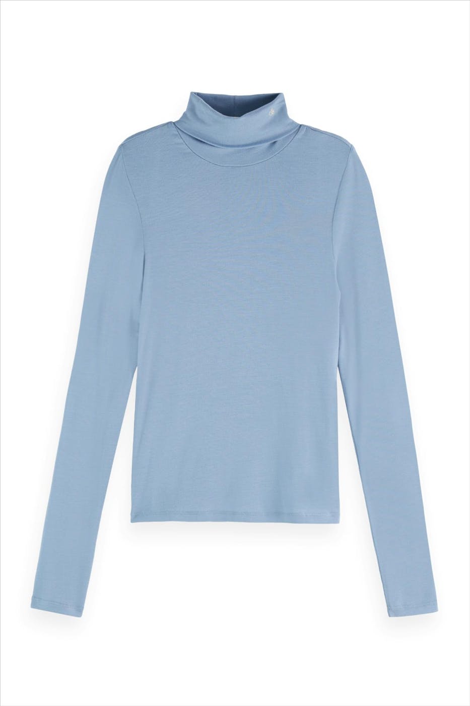 Scotch & Soda - Lichtblauwe Roll Up longsleeve
