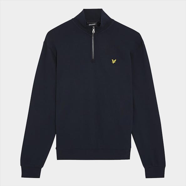 Lyle & Scott - Donkerblauwe Quarter Zip sweater