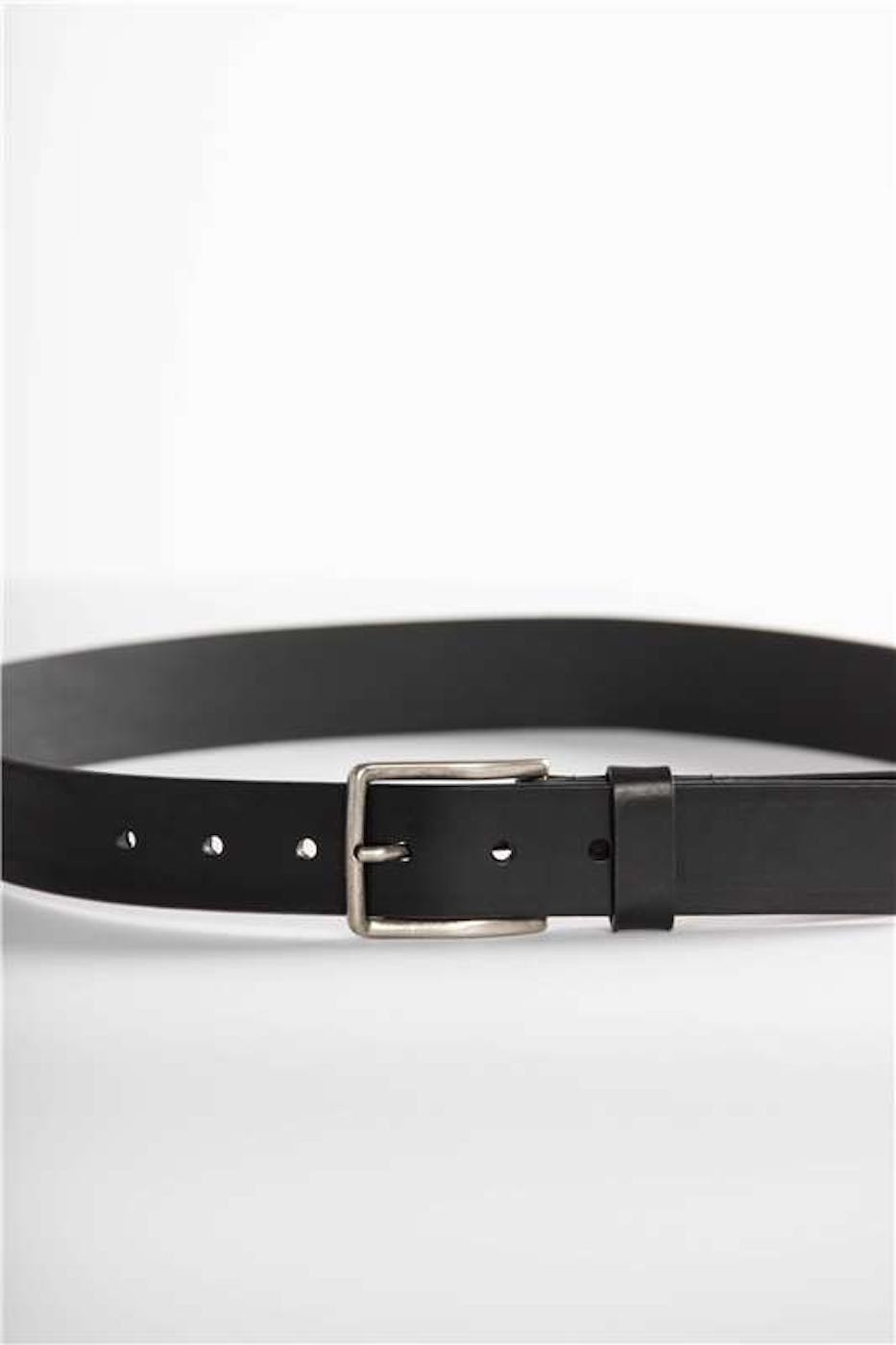 Vano - Zwarte lederen riem