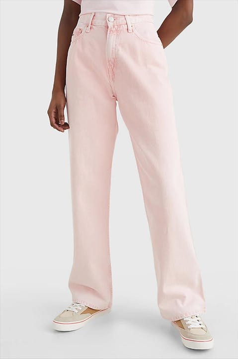 Tommy Jeans - Roze Betsy loose fit jeans