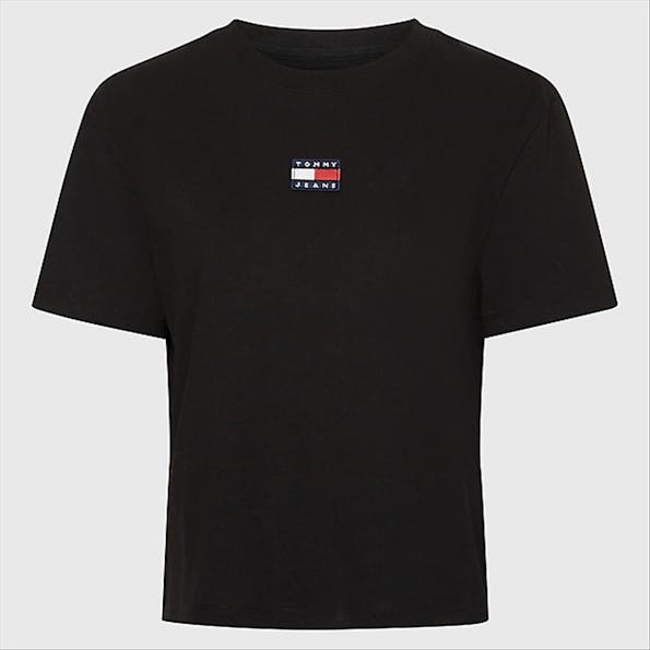 Tommy Jeans - Zwarte Logo Badge T-shirt