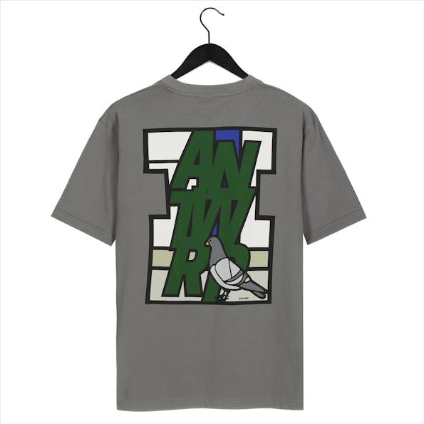Antwrp - Grijzegroene Antwrp Pigeon T-shirt