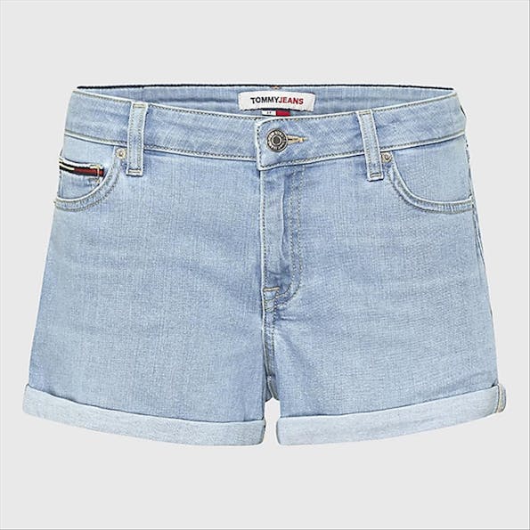 Tommy Jeans - Lichtblauwe Mid Rise jeansshort