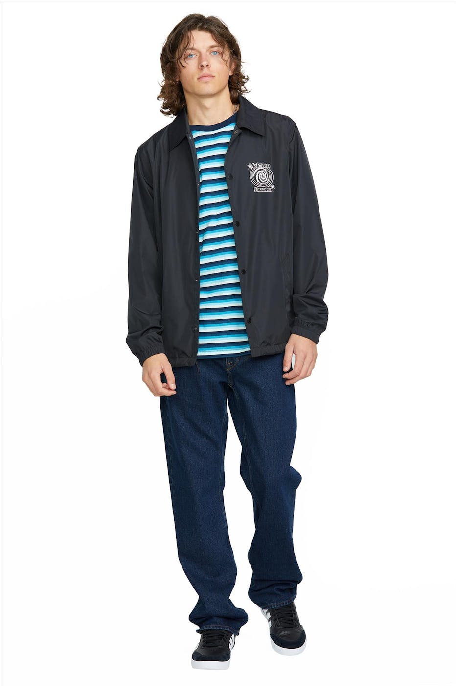Volcom - Donkerblauwe Kinkade straight jeans