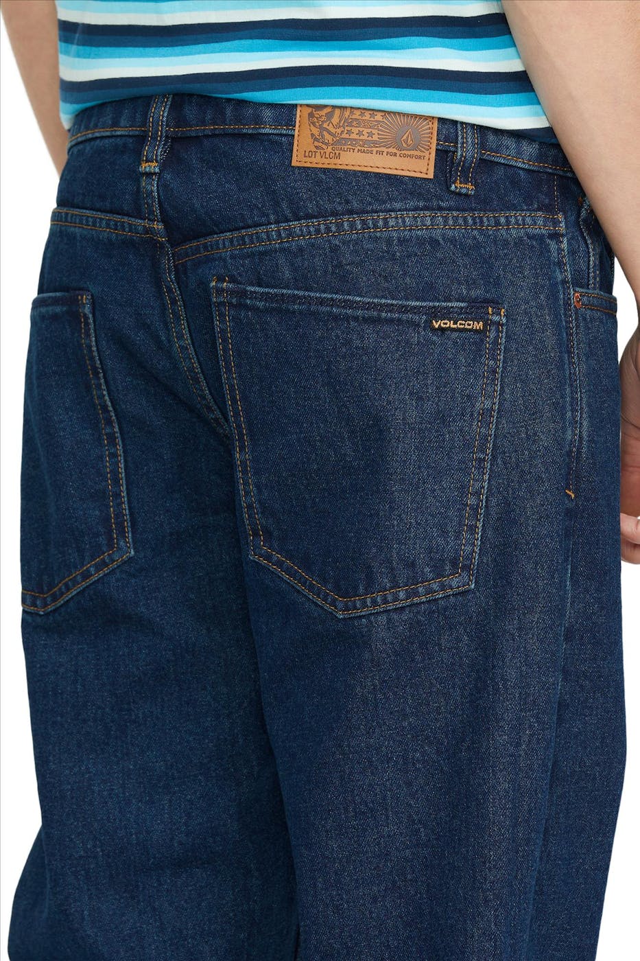 Volcom - Donkerblauwe Kinkade straight jeans