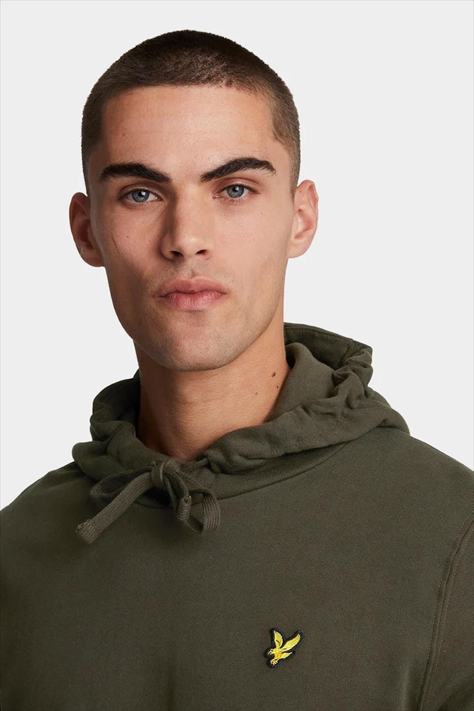 Lyle & Scott - Olijfgroene Pullover hoodie