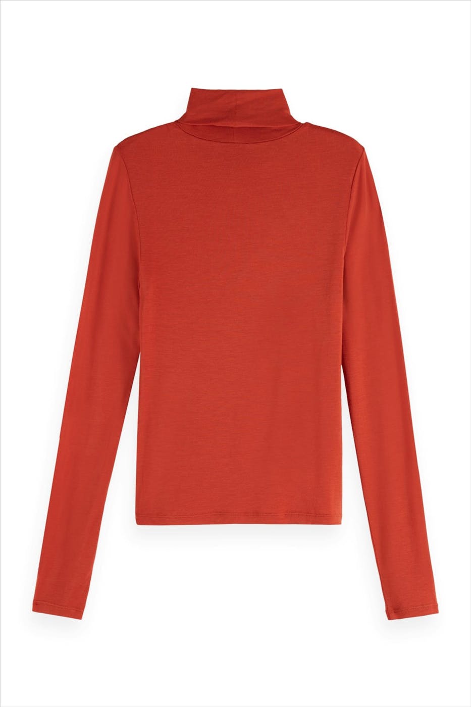 Scotch & Soda - Donkeroranje Roll Up longsleeve