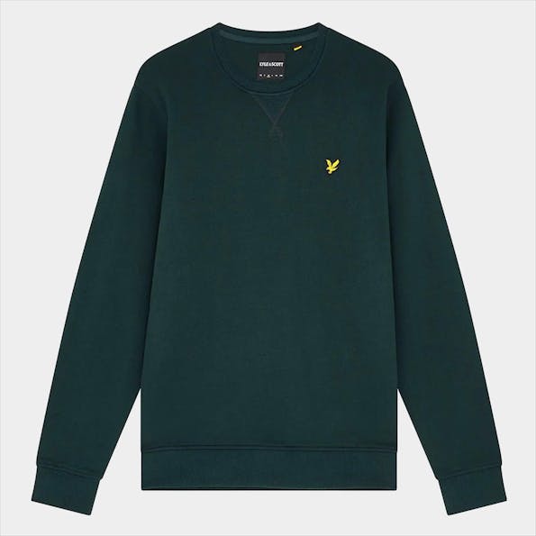 Lyle & Scott - Donkergroene Crew Neck sweater