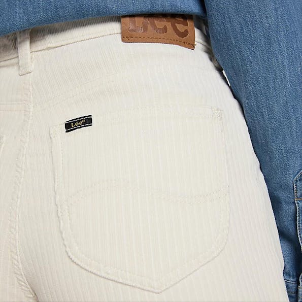 Lee - Ecru Wide Leg Cords broek